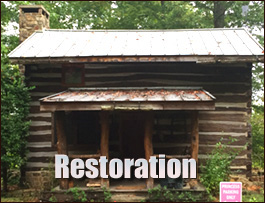 Historic Log Cabin Restoration  Edneyville, North Carolina